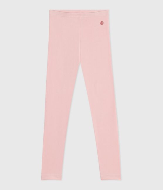 Leggings infantiles de algodón liso rosa JOLI
