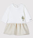 Vestido de bebé niña Petit Bateau x Deyrolle