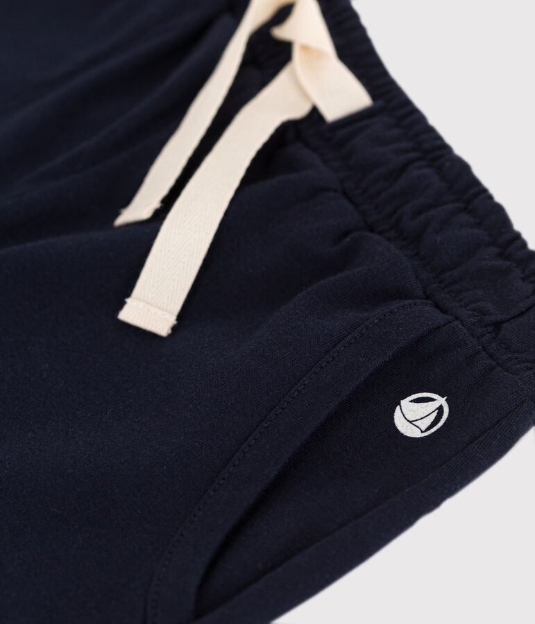 Pantal&oacute;n corto de algod&oacute;n de ni&ntilde;a azul