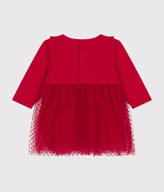 Vestido de algodón y tul para bebé COULIS