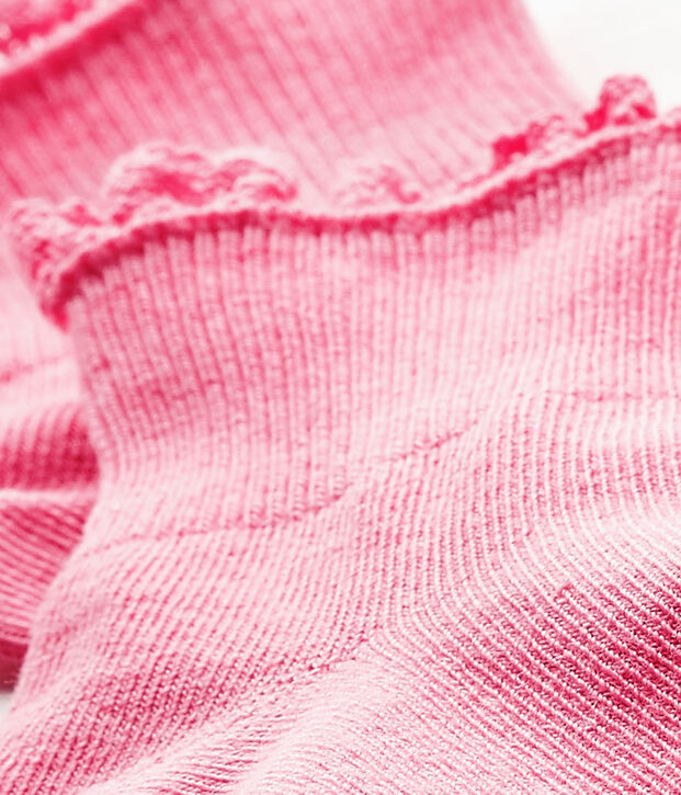 Calcetines de encaje para beb&eacute; ni&ntilde;a rosa