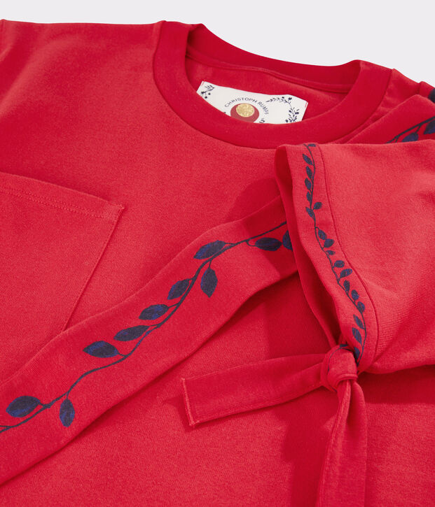 Camiseta para mujer/hombre Christoph Rumpf x Petit Bateau rojo