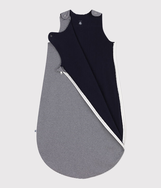 Saco de dormir para beb&eacute; de algod&oacute;n a rayas TOG 0.5 azul/blanco
