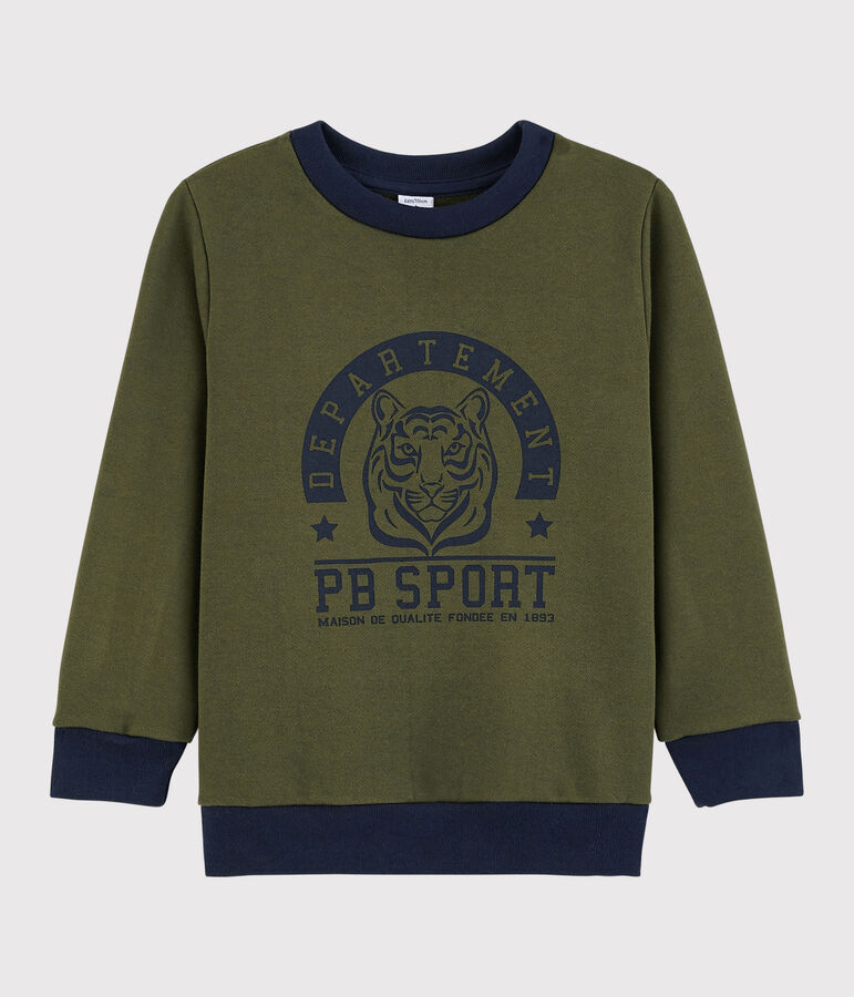 Sudadera infantil para ni&ntilde;o verde