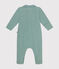 Pijama de terciopelo para bebé verde PAUL
