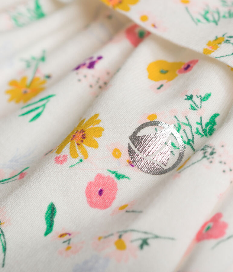 Falda de algod&oacute;n de ni&ntilde;a blanco MARSHMALLOW/blanco MULTICO