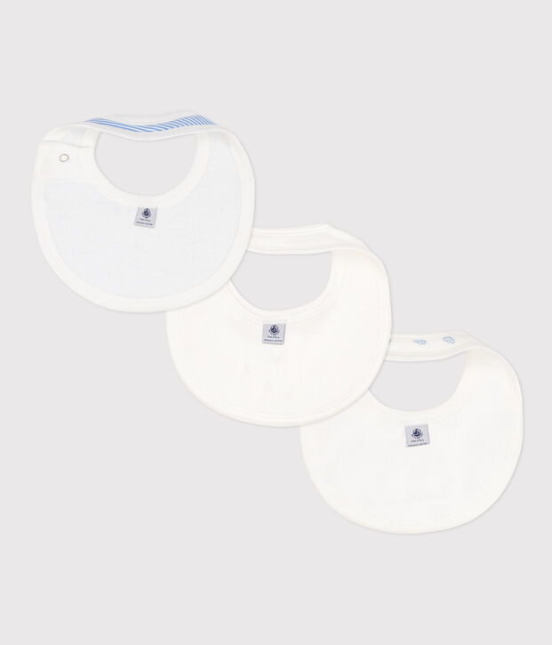 Juego de 3 baberos estampados de algod&oacute;n multicolor