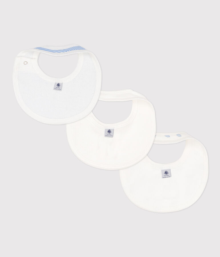 Juego de 3 baberos estampados de algod&oacute;n multicolor