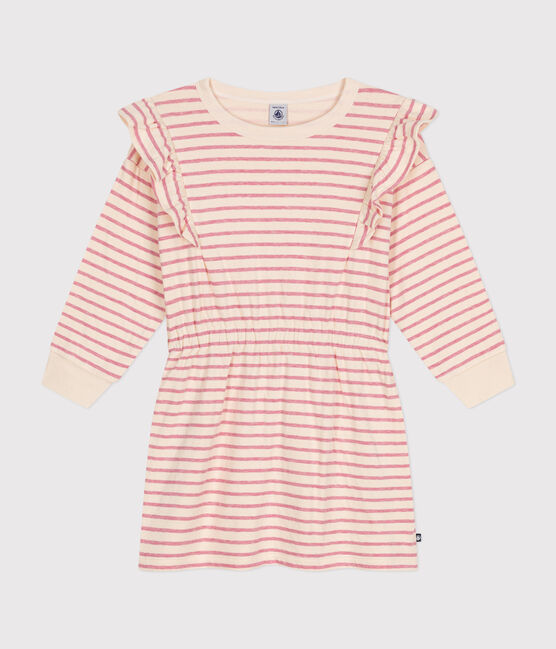 Vestido de manga larga de túbico para niña rosa AVALANCHE/ ROSELINE