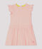 Vestido mil rayas para bebé niña rosa PATIENCE/blanco MARSHMALLOW