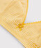 Sujetador triangula de mujer amarillo BOUDOR/blanco MARSHMALLOW