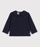 Blusa de algodón de manga larga para bebé azul SMOKING