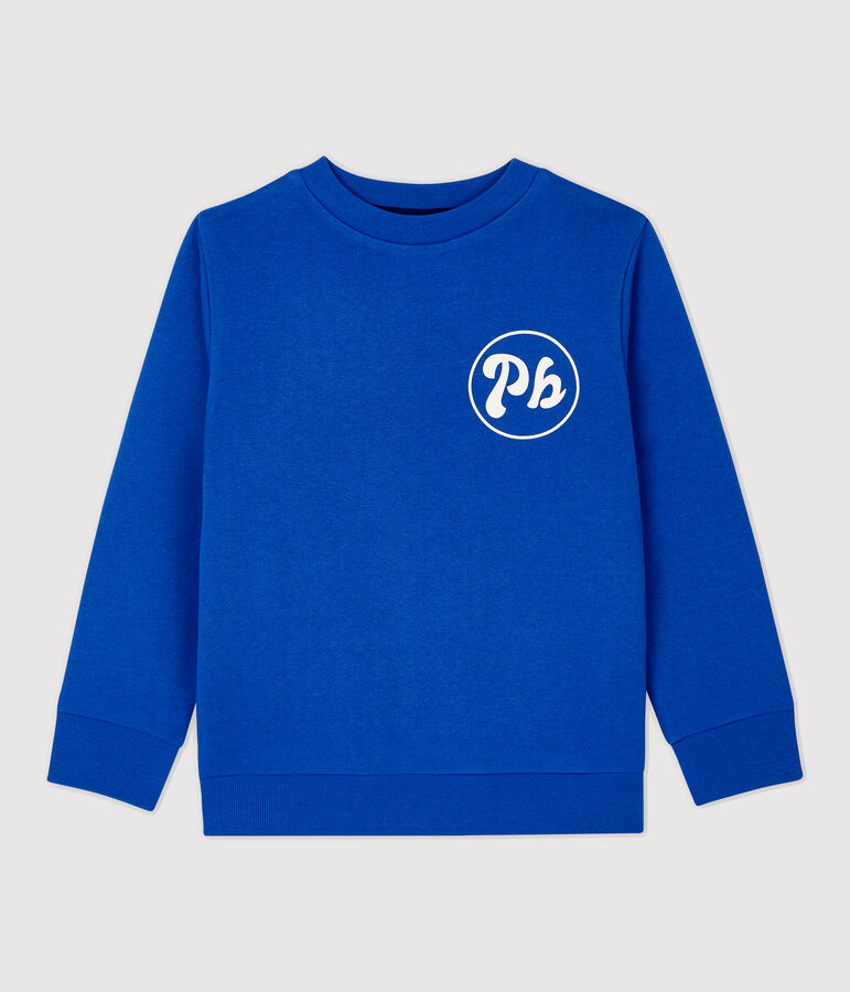 Sudadera de mulet&oacute;n de ni&ntilde;o azul