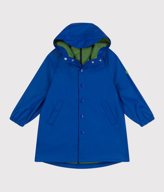 Chubasquero infantil largo y bicolor azul SURF/ PALMERAIE