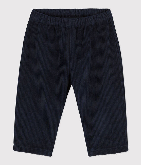 Pantalón de pana para bebé azul SMOKING