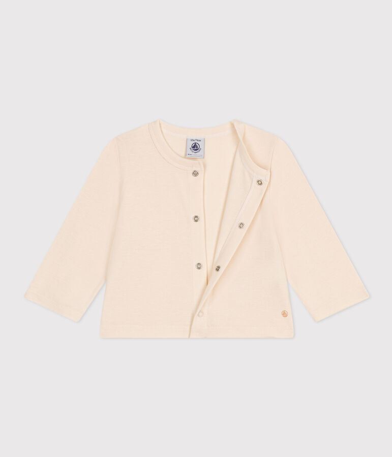 C&aacute;rdigan de algod&oacute;n para beb&eacute; crudo