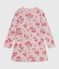 Camisón infantil de algodón con estampado de flores rosa JOLI/blanco MULTICO