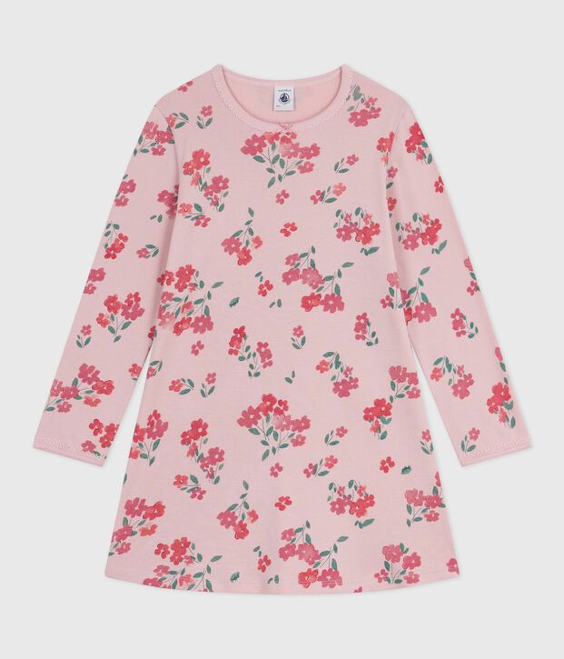 Camis&oacute;n infantil de algod&oacute;n con estampado de flores rosa/multicolor