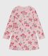 Camisón infantil de algodón con estampado de flores