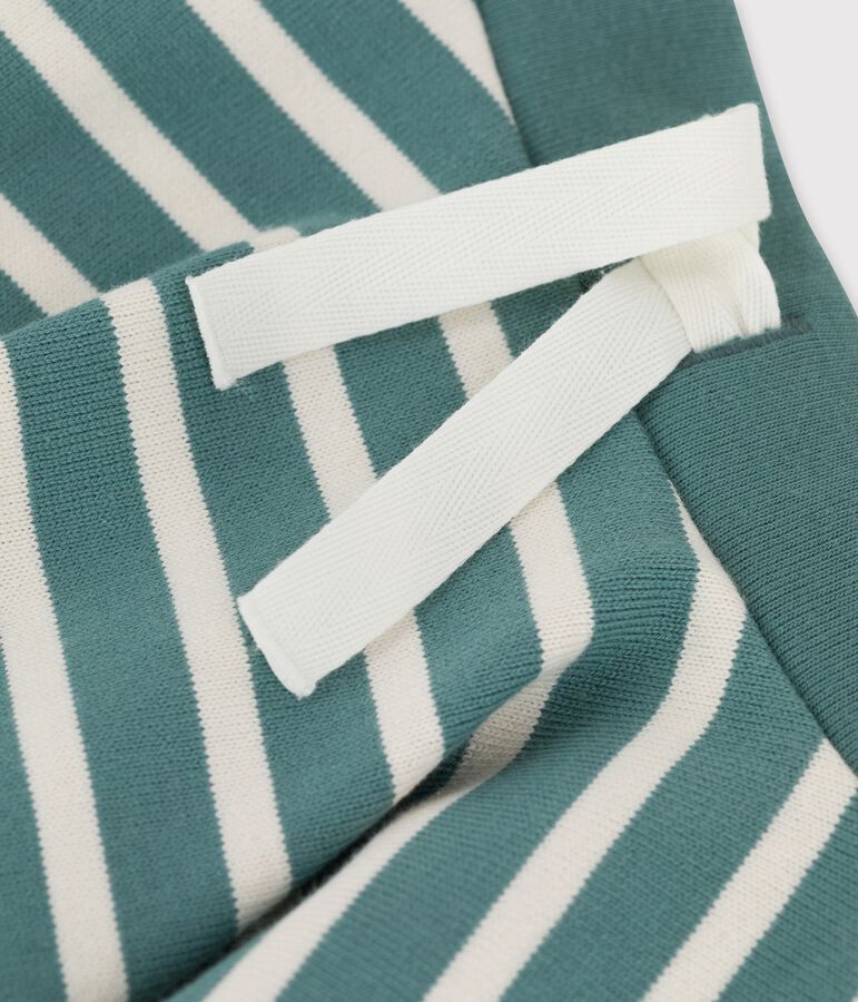 Falda de algod&oacute;n de ni&ntilde;a verde/crudo