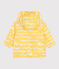 Cortavientos de poliéster anti-UV con estampado de tiburón para bebé amarillo ORGE/blanco MARSHMALLOW