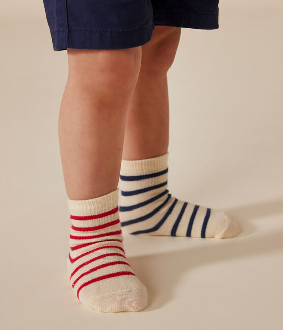 Juego de 5 pares de calcetines a rayas para bebé variante 1