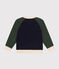 Chaqueta de b&eacute;isbol de mulet&oacute;n de ni&ntilde;o azul/multicolor