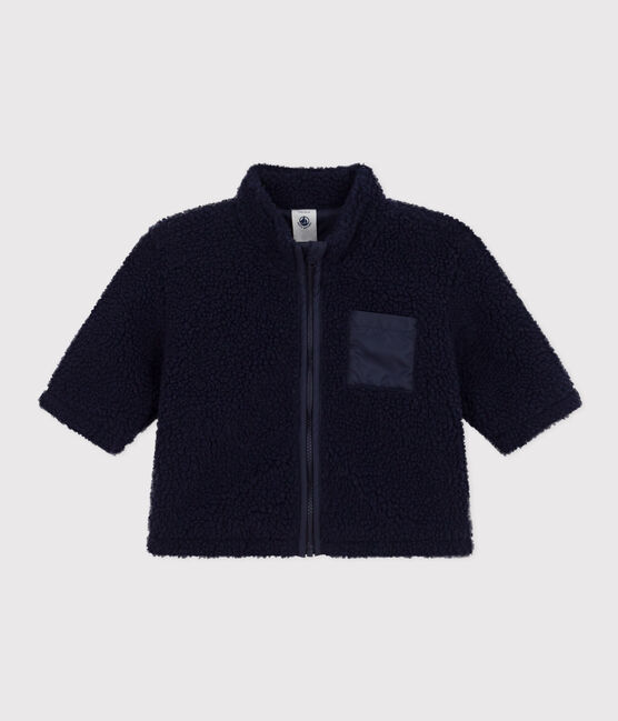 Chaqueta de sherpa de bebé azul SMOKING