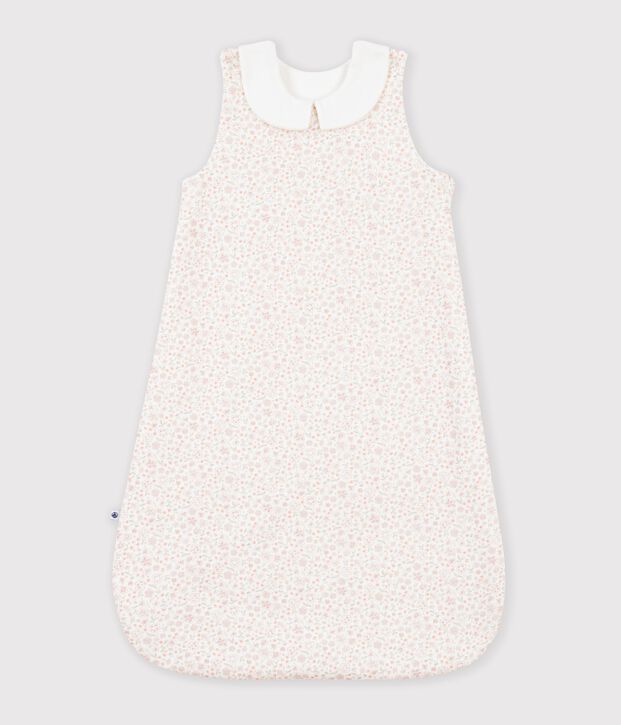 Saco para beb&eacute; de algod&oacute;n con estampado de flores TOG 1,5 blanco/multicolor