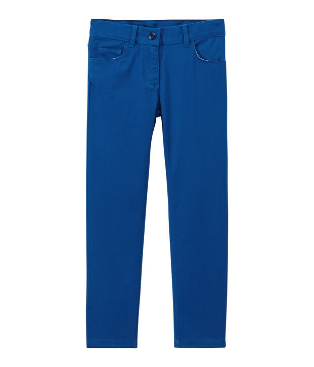 Pantal&oacute;n para ni&ntilde;a en jean colorido azul