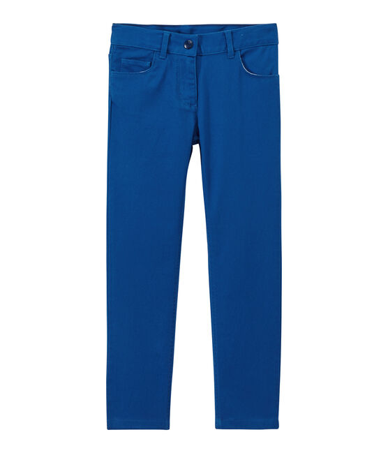 Pantalón para niña en jean colorido azul PERSE