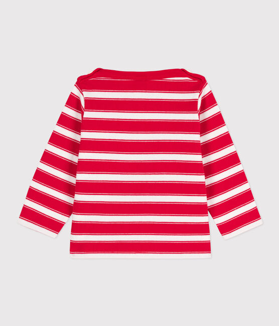 Marinera de punto grueso a rayas para bebé rojo PEPS/blanco MARSHMALLOW
