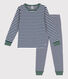 Pijama de túbico milrayas para niño/niña