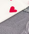 Juego de 2 camisetas de tirantes de algodón con corazón y raya para mujer variante 1