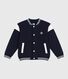 Chaqueta teddy infantil lisa de algodón