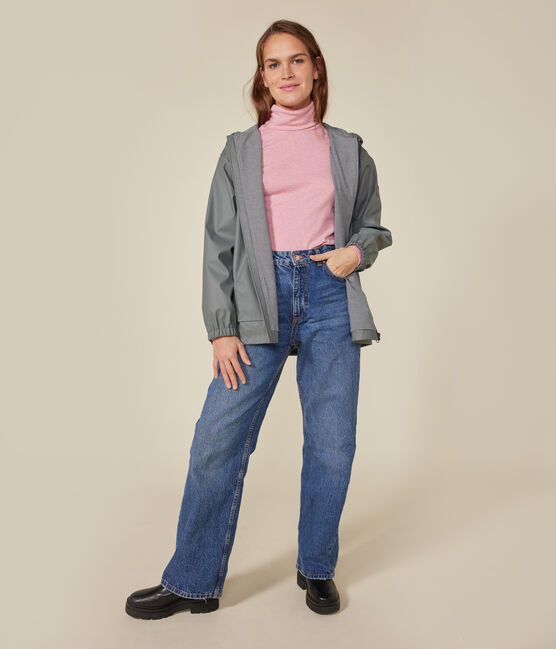 Chubasquero con capucha para mujer verde THUYA