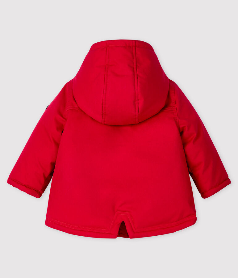Parka semi larga para beb&eacute; ni&ntilde;o rojo