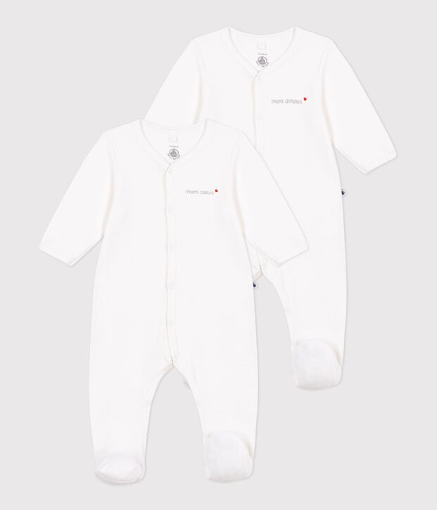 Juego de pijamas lisos de terciopelo para beb&eacute; multicolor