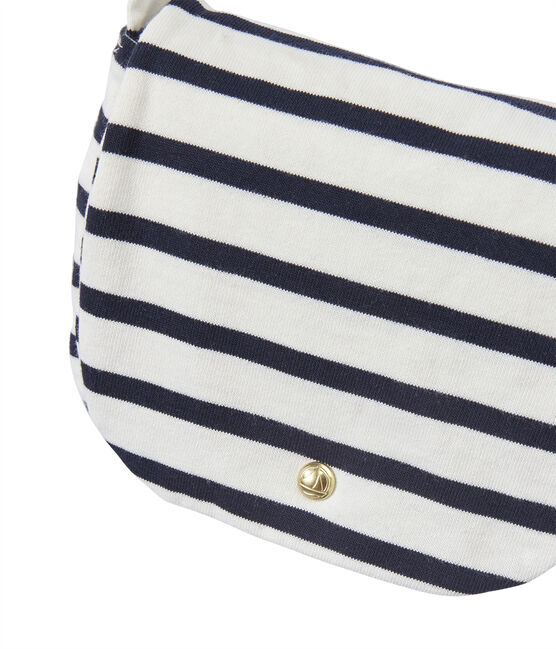 Bolso bandolera a rayas blanco MARSHMALLOW/azul SMOKING