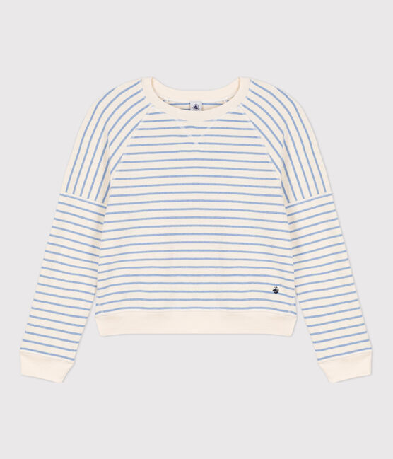 Sudadera de algodón para mujer blanco AVALANCHE/ SKY CHINE