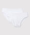 Lote de 2 braguitas blancas de chica variante 1