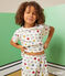 Pijama corto infantil Monsieur Madame de algodón  blanco MARSHMALLOW/blanco MULTICO
