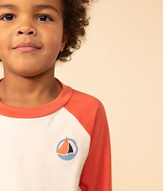 Camiseta de algodón de manga larga de niño AVALANCHE/ OURSIN