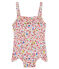 Traje de baño 1 pieza estampado para bebé niña blanco MARSHMALLOW/blanco MULTICO