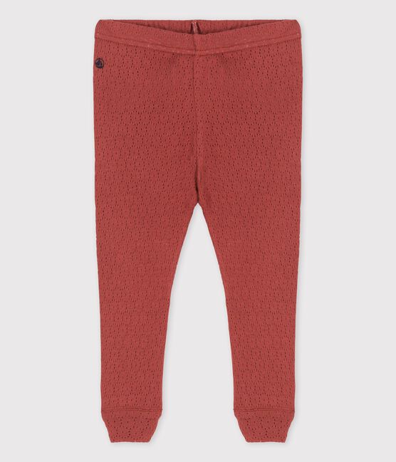 «Leggings» de punto calado de bebé marron OMBRIE