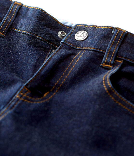 Pantalón slim de tejido vaquero de niño azul DENIM BLEU FONCE