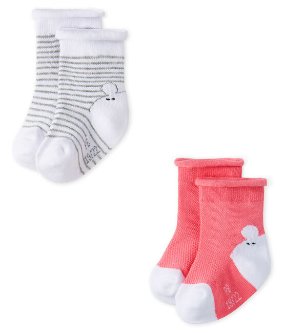 Lote de 2 pares de calcetines unisex para bebé variante 1