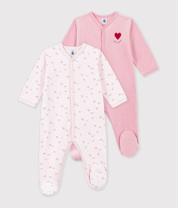 Juego de pijamas de terciopelo estampado para beb&eacute; multicolor