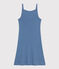Camisón de algodón calado para mujer azul BEACH