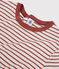 Camiseta L'ICONIQUE con cuello redondo de algodón orgánico de mujer beige MONTELIMAR/ OMBRIE